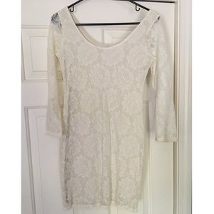 3/4 sleeve lace dress